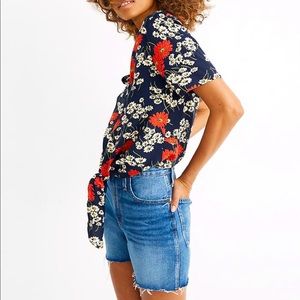 Madewell novel tie-front top - L(P) - floral